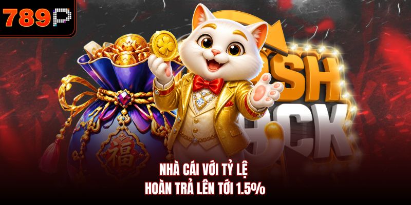 Nhà cái với tỷ lệ hoàn trả lên tới 1.5%